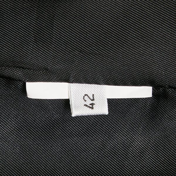 Iceberg Black Cotton Logo Embroidered Contrast Detail Blazer M - Image 6