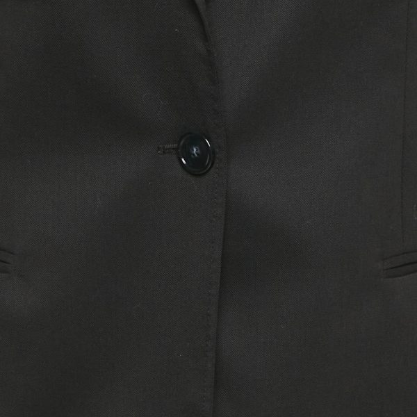 Iceberg Black Cotton Logo Embroidered Contrast Detail Blazer M - Image 4