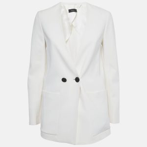 Joseph’s Lambert blazer is cut in crisp white crepe