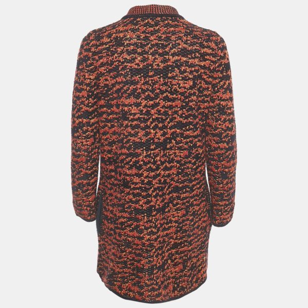 M Missoni Navy Blue / Red Knit Coat S - Image 2