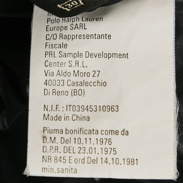 Ralph Lauren Black Printed Synthetic Down Vest M - Image 8