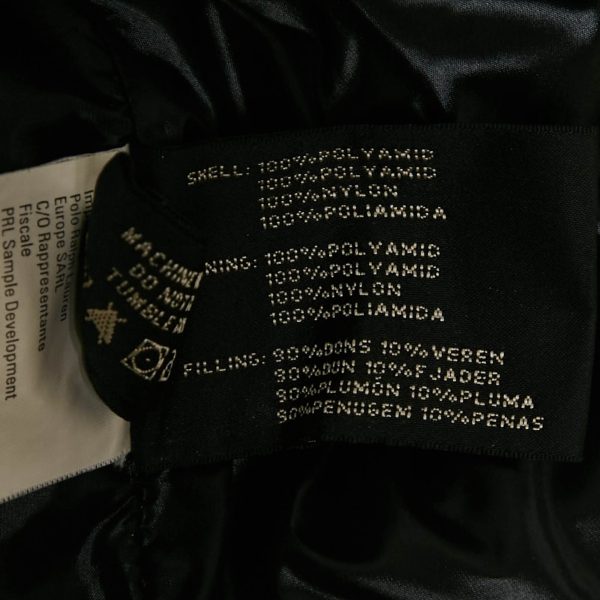 Ralph Lauren Black Printed Synthetic Down Vest M - Image 7