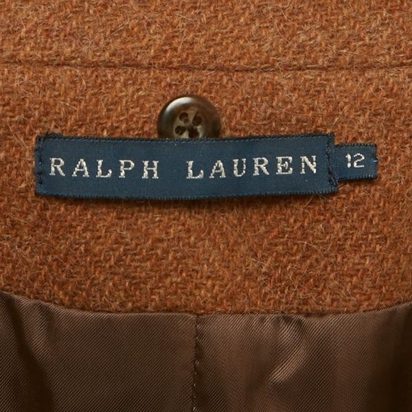 Ralph Lauren Brown Wool Blend Blazer L - Image 5