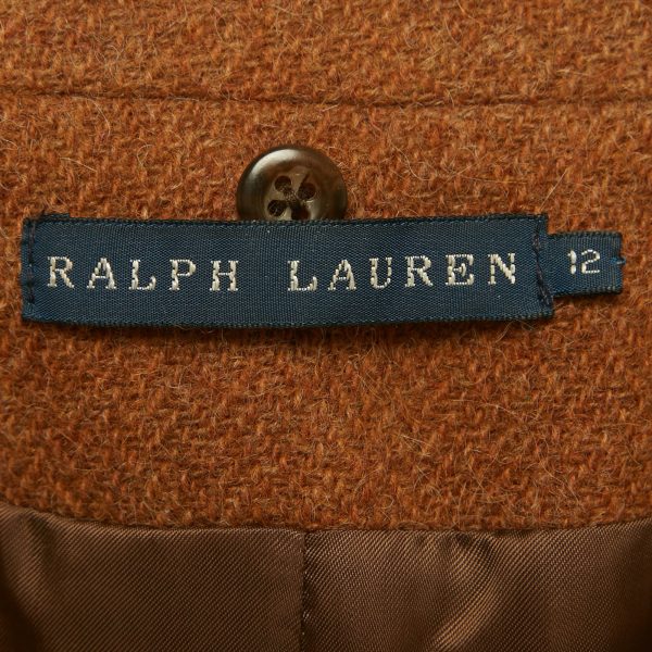 Ralph Lauren Brown Wool Blend Blazer L - Image 4