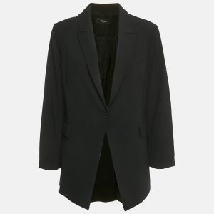 Tailored from fine black wool