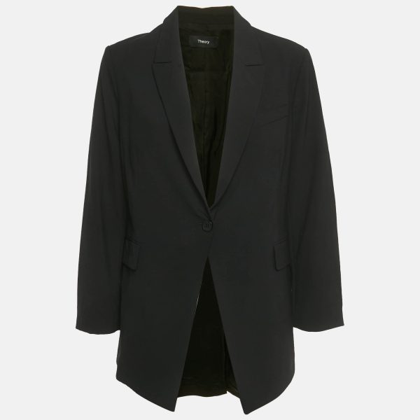 Tailored from fine black wool