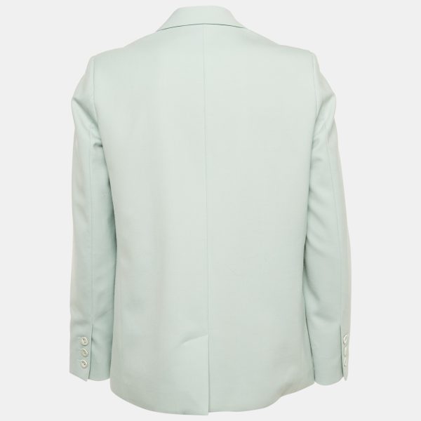 Victoria Victoria Beckham Pastel Blue Wool Crepe Blazer S - Image 2