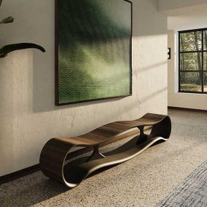 Take a minute and breathe in the architectural splendor. The Belmont Bench