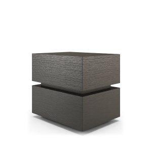 The Brookline Two-Drawer Nightstand by Modloft â a seamless fusion of modern style and practical functionality. Crafted with the same distinctive design as its dresser counterpart