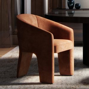 The Danford Dining Chair features a gorgeous Italian design paired with everyday comfort.The sculptured frame is fully upholstered in soft