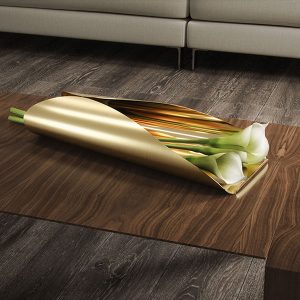 Biju centerpiece fruit bowl features folded pirouline design