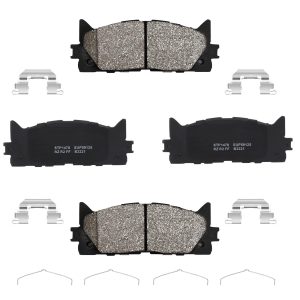 Complete installation kit includedOptimal performance with ceramic materialWithstands temperatures up to 650°CQuiet braking with chamfered designCheck compatibility before purchase